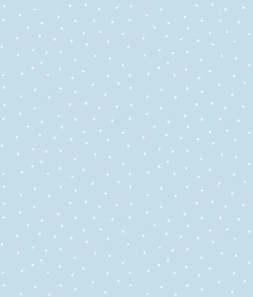 Sanders & Sanders behang stippen blauw en wit - 53 cm x 10 m - 640462