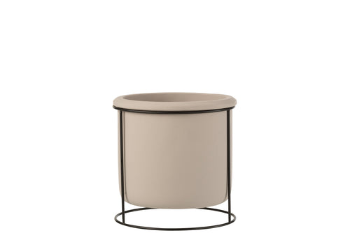 J-Line bloempot Hangend - cement - taupe - small - Ø 16 cm