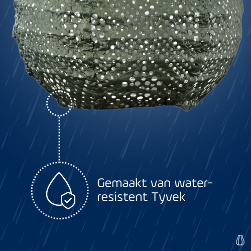 Lumiz solar lampion - topaze bulb - 16 cm - sage groen