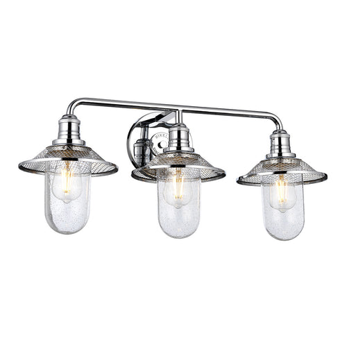 Rigby Hinkley 3-lichts wandlamp gepolijst chroom IP44