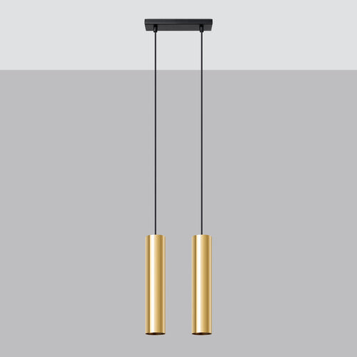 Sollux Lighting Hanglamp LAGOS 2 gepolijst goud - 30x6x90cm