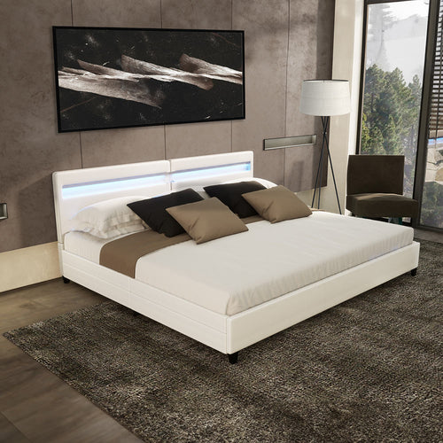 Home Deluxe LED-bed NUBE Wit