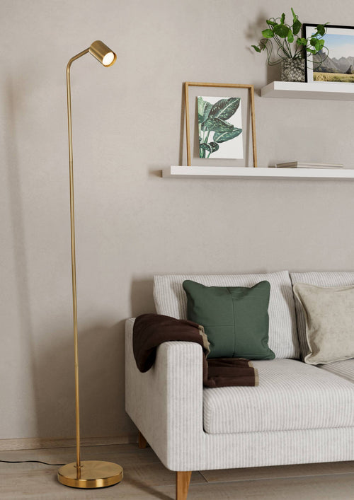 EGLO vloerlamp Rigomagno - gu10 - staal - goud - vtwonen shop