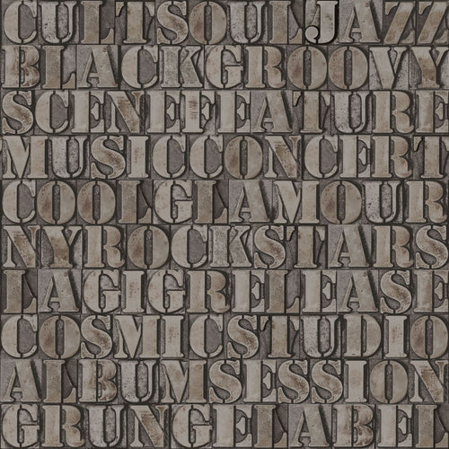 Origin Wallcoverings behang oude ijzeren zetletters roest bruin - 53 cm x 10,05 m - 347592 - vtwonen shop