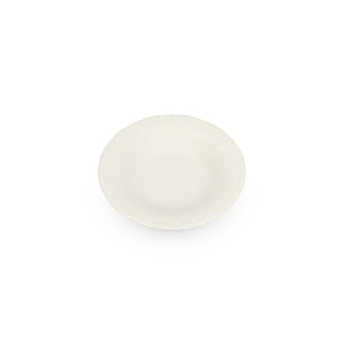Bonbistro - Diep bord 23,5/14xH4cm ivoor Retro - Set van 6
