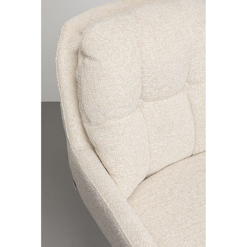 Kare Design Draaistoel met armleuningen Molly creme