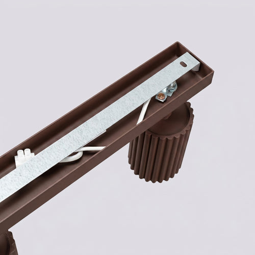 Sollux Lighting Plafondlamp KARBON 6L bruin - 117x6,5x16,5cm