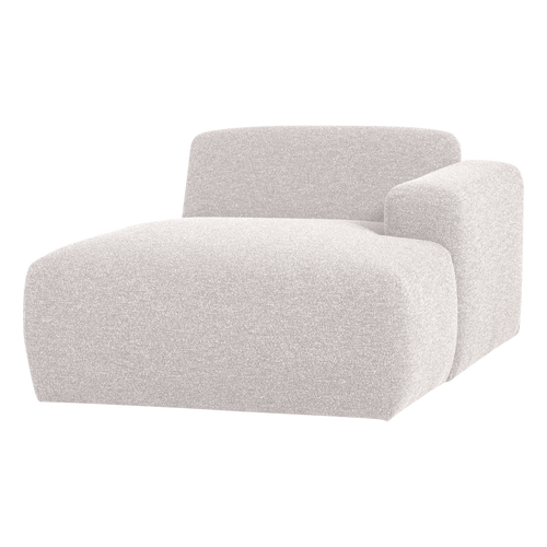 WOOOD chaise longue bank rechts Mojo Base - Bouclé - Ecru - 74x112x162