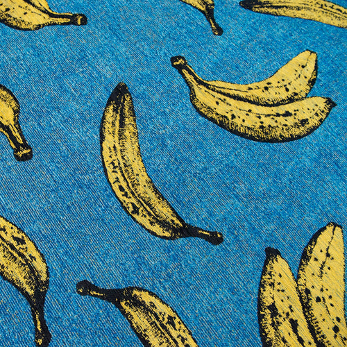 Louis De Poortere vloerkleed Pop Banana - blauw - 240x240cm