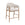 DÉJA Living Barstoel Dénia - Taupe/Walnoot - Zithoogte 65cm - Set van 2