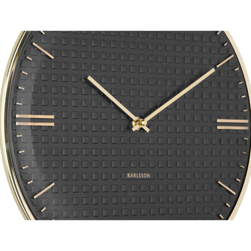 Karlsson wandklok Riqueza - zwart - Ø35cm