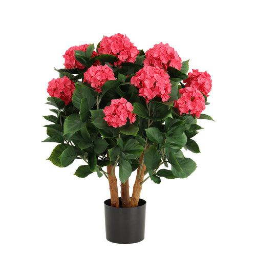Maxifleur Hortensia UV Kunstplant Deluxe 80cm Cerise