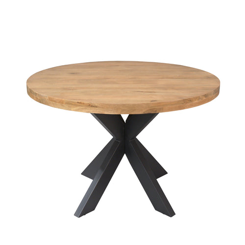 Starfurn Eettafel Dakota - Rond Naturel Hout - Ø110x76cm