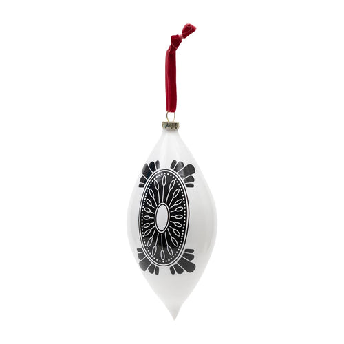 Rivièra Maison Folktale Drop Ornament  - Glas - Off White - vtwonen shop