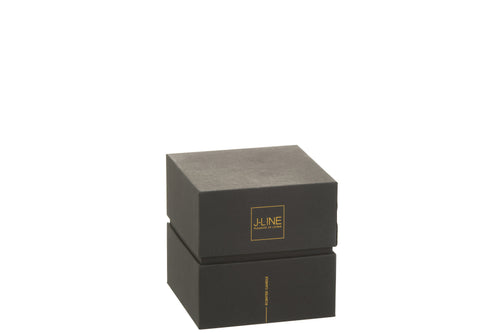 J-Line geurkaars Noa - Herbal Serenity - glas - groen - small - 35U