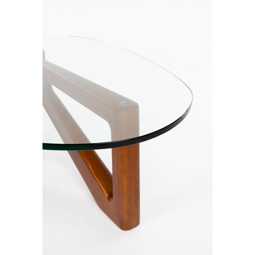 Dutchbone Norwin Salontafel Hout/ Glas - Naturel