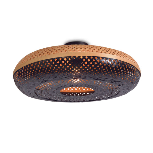 GOOD&MOJO plafonnière Palawan - zwart - Ø60cm - vtwonen shop