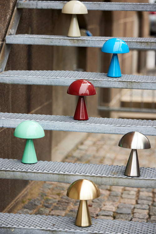 Hübsch draagbare lamp Mush - ijzer/polycarbonaat - ø15xh20cm led - vtwonen shop