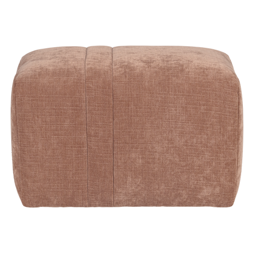WOOOD hocker Omaire - Chenille - Lichtroze