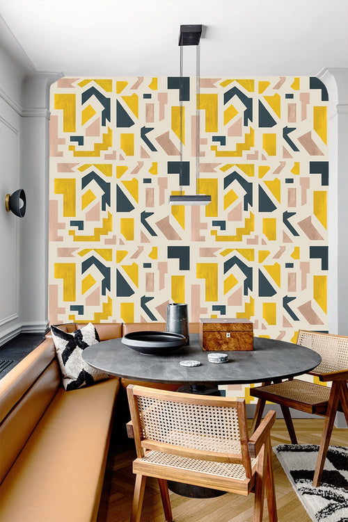 Catchii Behang Lines network Black - vtwonen shop