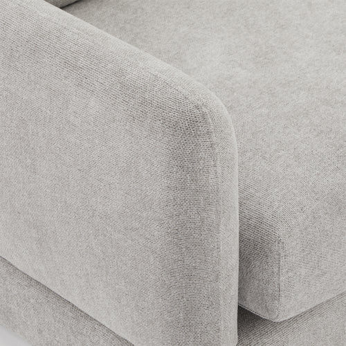 Furnhouse chaise longue bank links Maggie - Grijs - Stof - 95x290x90