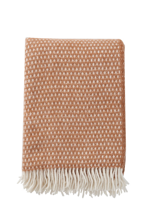 Klippan 100% wollen deken - Knut - nougat - 130x200cm - vtwonen shop