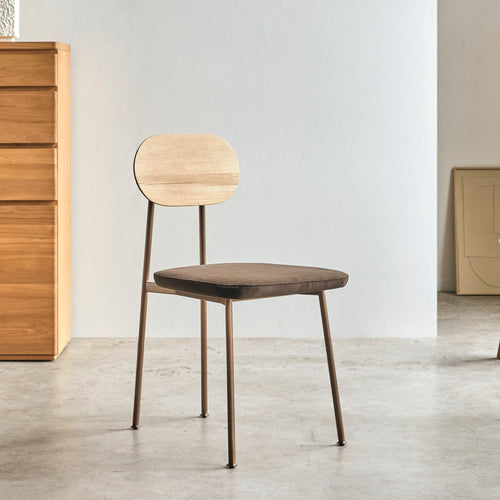 Tikamoon Eiken stoel in bruin - Bruin - vtwonen shop