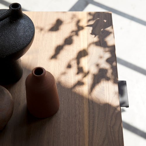 Tikamoon Massief notenhouten buffet 120 cm - Bruin