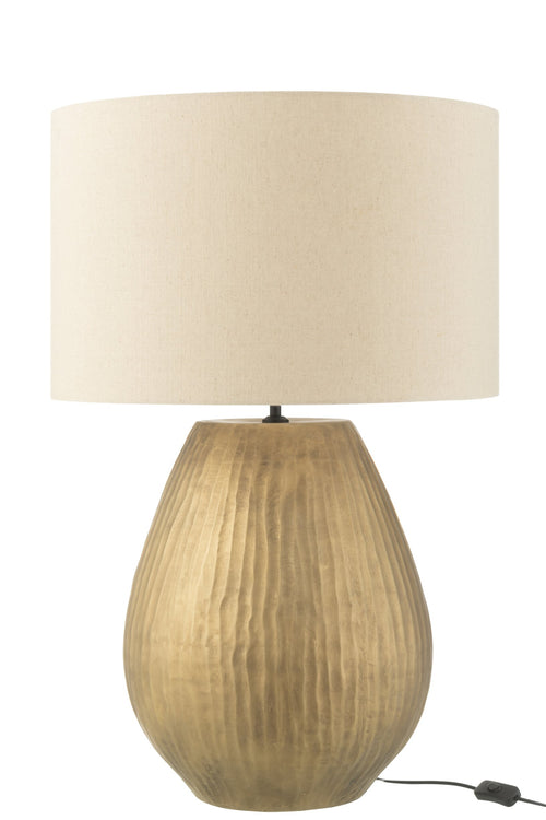 J-Line lamp Nebu Rond - keramiek - goud - large