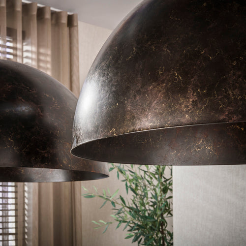 Giga Living Hanglamp Dome - Bruin Metaal - Ø60x150cm