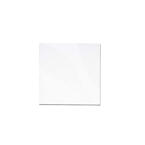 FurniLux Wanddeco Tazi groot vierkant wit - 90x90x3cm