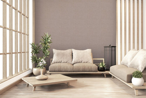 Livingwalls behang geschilderd effect taupe - 53 cm x 10.05 m - AS-378575