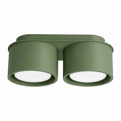 Sollux Lighting Plafondlamp MODO 2 olijfgroen Gx53 - 21x10x8cm