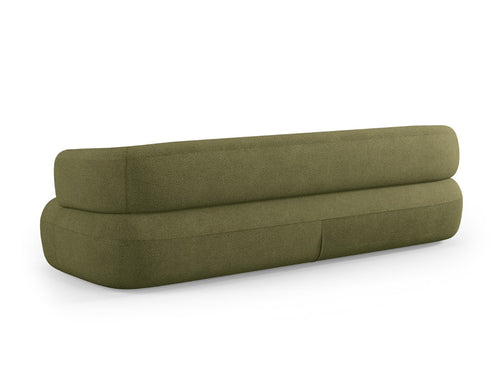 Micadoni Bank Jenny 4-zits, boucle, groente - 90x226x73cm