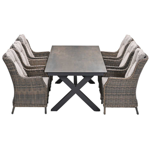 Garden Impressions tuinset Marbella - Sintra - Rome bronze - 240x100 cm - 7-delig