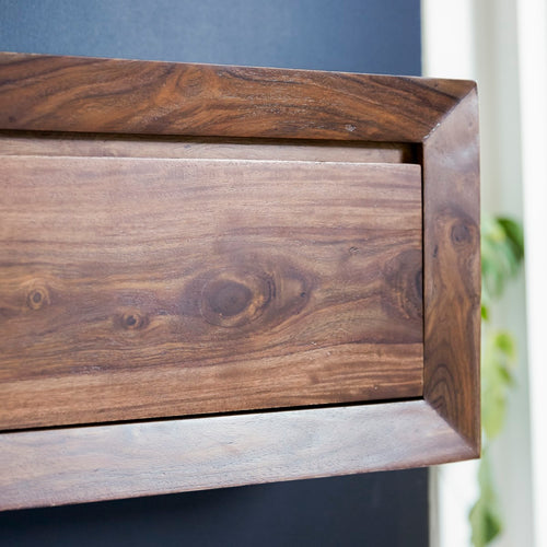 Tikamoon Villa - Bijzettafel voor tegen de wand, van massief palissander - Bruin - vtwonen shop