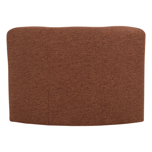 WOOOD eetbank hoek met rugleuning Mojo Base - Bouclé - Roestbruin - 83x80x80
