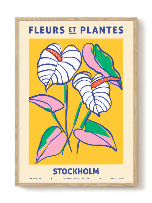 Zoe - Fleurs et Plantes - Stockholm - PSTR studio Kunst Poster - vtwonen shop