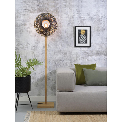 GOOD&MOJO vloerlamp Kalimantan - bruin - Ø44cm - vtwonen shop