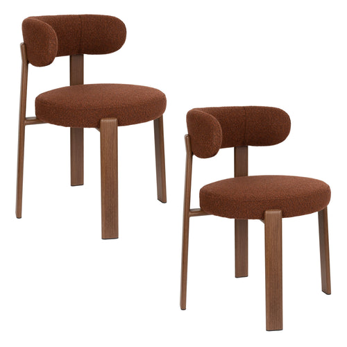 Housecraft Living Robyn Eetkamerstoelen Bruin - Set van 2