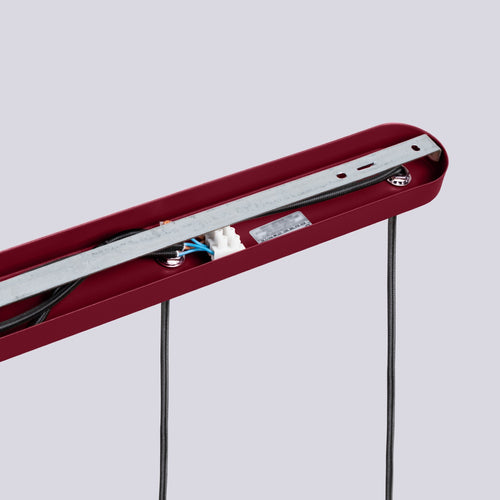Sollux Lighting Hanglamp HALO 3L bordeaux - 40x6x120cm