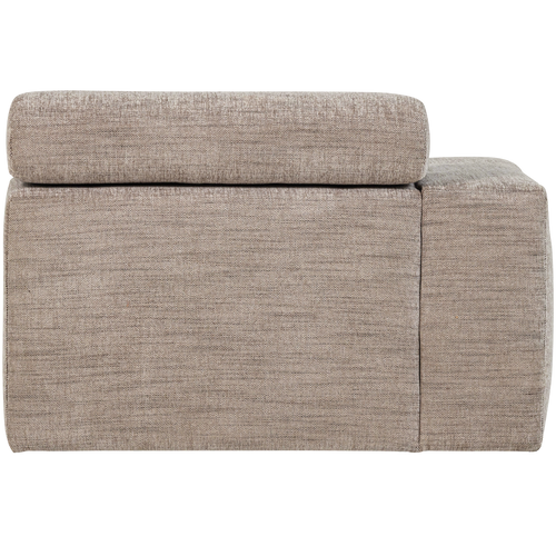 WOOOD 1-zits element bank arm links Novi - Polyester - Naturel Melange - 86x109x113 - vtwonen shop