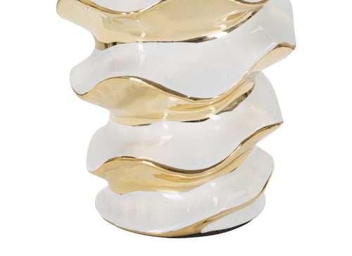 Mauro Ferretti tafellamp - Ø 33x53 cm - wit/goud