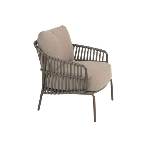 4 Seasons lage lounge dining stoel Capalbio bruin - vtwonen shop