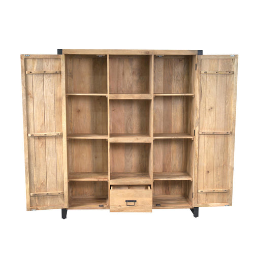 Starfurn Boekenkast Britt - Naturel Hout - 150x40x180cm