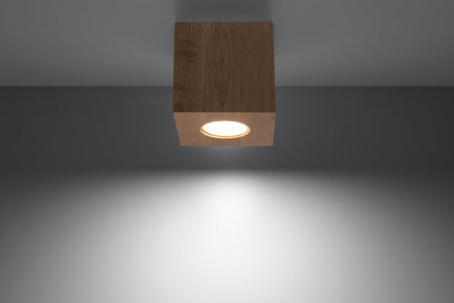Sollux plafondlamp Quad - 1 lichts - 10  x 10   cm - bruin - vtwonen shop