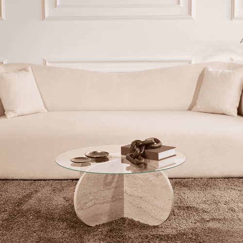 Calicosy - Salontafel met gekruiste poten AERIS - 75x75x35 cm