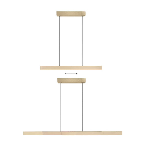 Neuhaus PURE hanglamp e-Lift - 3 lichts - 200  x 240   cm - mat goud - vtwonen shop