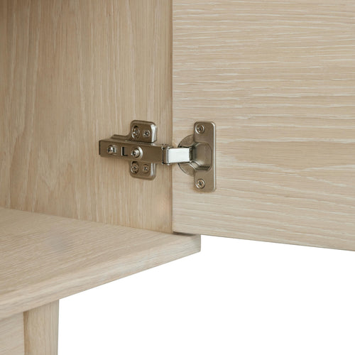 Furnhouse 3-deurs dressoir Kerteminde - Witte olie - MDF, eikenfineer - 45x160x80