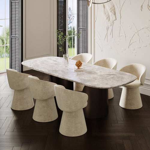 Sia Home -  FLARE - Fluweel met structuur - Crème - 54cm - vtwonen shop